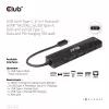CLUB3D USB Gen1 Type-C, 6-in-1 hub s HDMI 8K30Hz, 2xUSB Type-A, RJ45 a 2xUSB Type-C, dátové a PD nabíjanie 100 Watt