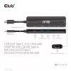 CLUB3D USB Gen1 Type-C, 6-in-1 hub s HDMI 8K30Hz, 2xUSB Type-A, RJ45 a 2xUSB Type-C, dátové a PD nabíjanie 100 Watt
