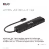 CLUB3D USB Gen1 Type-C, 6-in-1 hub s HDMI 8K30Hz, 2xUSB Type-A, RJ45 a 2xUSB Type-C, dátové a PD nabíjanie 100 Watt