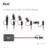 CLUB3D USB Gen1 Type-C/-A na Dual HDMI (4K/30Hz) / VGA (1080/60Hz)