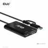 CLUB3D USB Gen1 Type-C/-A na Dual HDMI (4K/30Hz) / VGA (1080/60Hz)