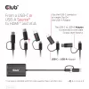 CLUB3D USB Gen1 Type-C/-A na Dual HDMI (4K/30Hz) / VGA (1080/60Hz)
