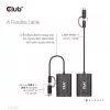 CLUB3D USB Gen1 Type-C/-A na Dual HDMI (4K/30Hz) / VGA (1080/60Hz)