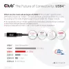CLUB3D USB4 Gen2x2 Type-C obojsmerný kábel 4K60Hz, dáta 20Gbps, PD 240W(48V/5A) EPR M/M 2m