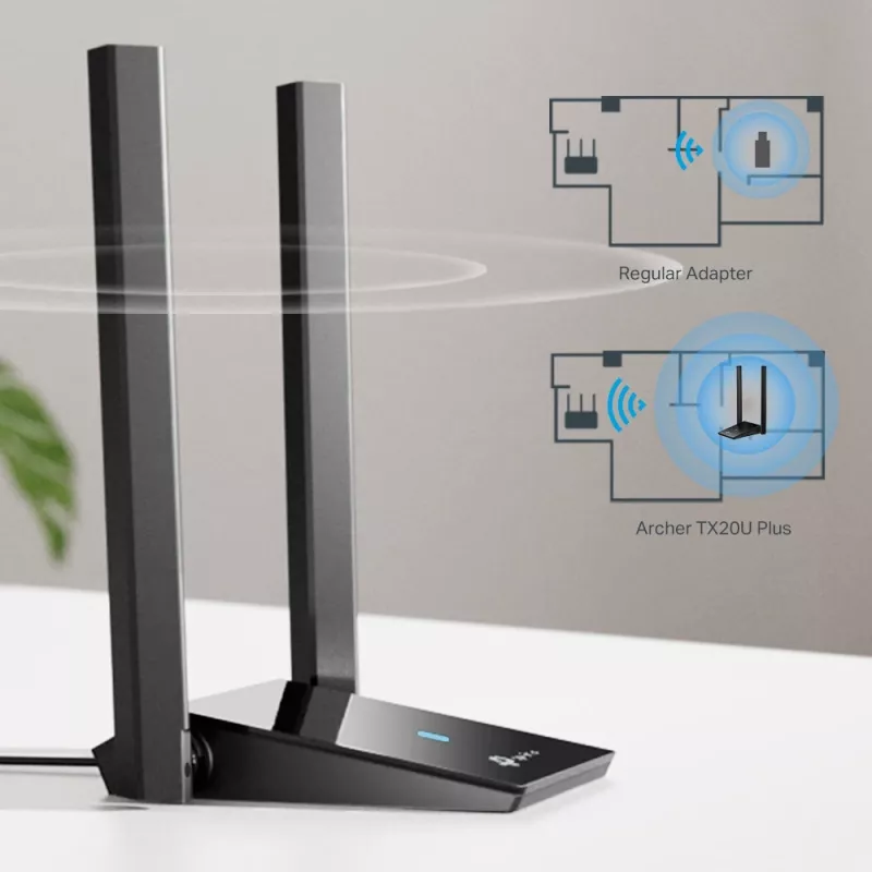 Bezdrôtový adaptér TP-Link AX1800 Dual Antennas 2,4 GHz 5 GHz Wi-Fi 6