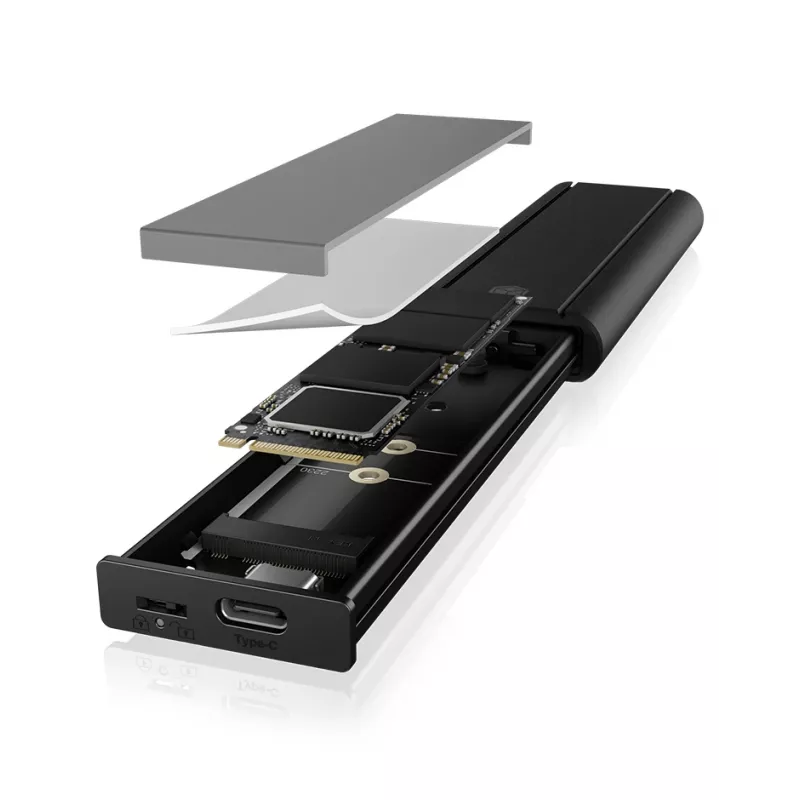 ICY Karton IB-1807MT-C31 puzdro na SSD čierne M.2