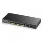 Zyxel GS1900-8HP v3 PoE Managed L2 Gigabit Ethernet (10/100/1000) Power over Ethernet (PoE) čierny