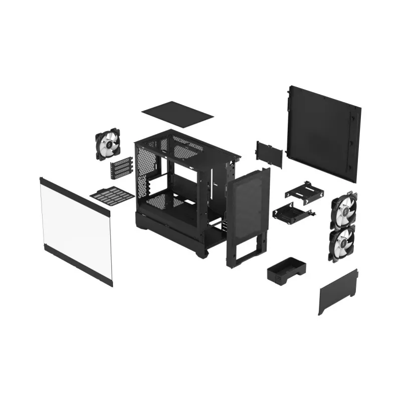 FRACTAL DESIGN Fractal Design Pop Mini Air RGB čierna TG číry tón