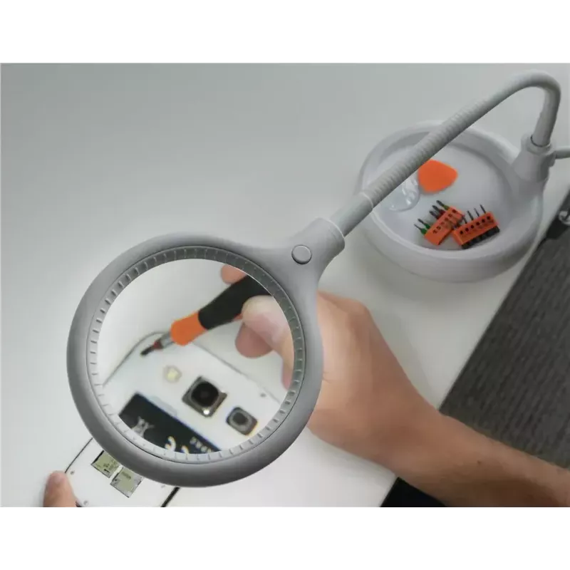 Goobay LED lupa lampa so stojanom a svorkou 6 W zväčšenie 1.75x