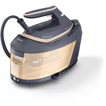 Philips PerfectCare 6000 Series PSG6066/20 naparovacia žehliaca stanica, 2400 W, 8 bar, 600 g/min parný náraz, nádrž 1,8 l, žehliaca plocha SteamGlide Advanced, čierna/hnedá