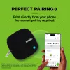 DYMO LetraTag 200B Bluetooth tlačiareň etikiet | Kompaktná tlačiareň etikiet | Pripája sa cez bezdrôtovú Bluetooth technológiu k iOS a Android | Obsahuje 1 bielu papierovú etiketovú pásku | čierna
