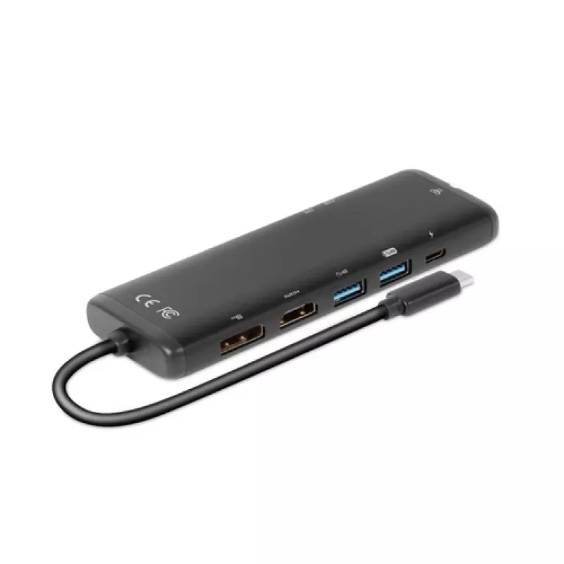 CLUB3D USB Gen 1 Type-C 8-in-1 MST Dual 4K60Hz Display cestovný dock