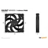 be quiet! SILENT WINGS 4 | 140mm PWM ventilátor do počítačovej skrine 14 cm čierny 1 kus