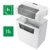 Leitz 80340000 skartovačka, časticový rez, 70 dB, 22 cm, biela