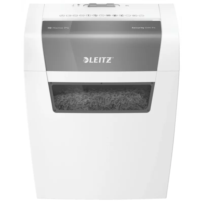 Leitz 80340000 skartovačka, časticový rez, 70 dB, 22 cm, biela