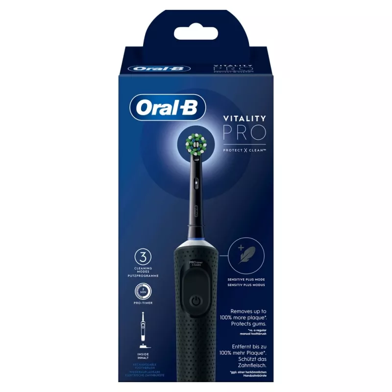 Oral-B Vitality Pro rotačná zubná kefka pre dospelých čierna