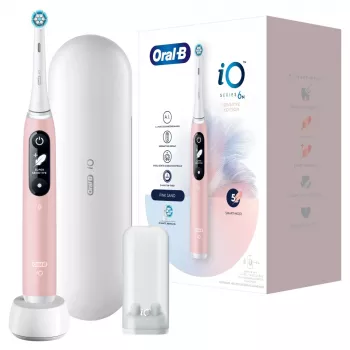 Oral-B 445197 elektrická zubná kefka pre dospelých vibračná zubná kefka ružová, biela