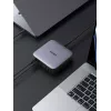 Ugreen 40914 Nexode 200W GaN stolná USB-C-USB-A nabíjačka, do interiéru, AC, 21 V, 5 A, 2 m, čierna, sivá