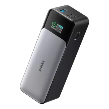 Prenosná nabíjačka Anker 737 (A1289011) – 24000 mAh, 140 W, 2× USB-C + 1× USB-A, strieborná/čierna