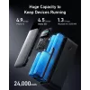 Prenosná nabíjačka Anker 737 (A1289011) – 24000 mAh, 140 W, 2× USB-C + 1× USB-A, strieborná/čierna