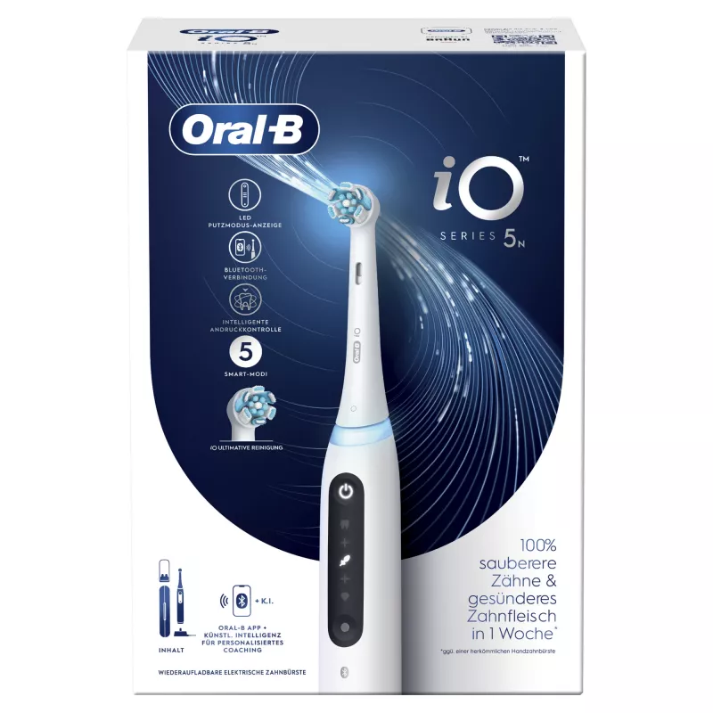 Oral-B iO Series 5 rotačno-oscilačná zubná kefka pre dospelých biela