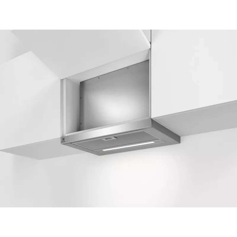 Podvesný odsávač pár Electrolux LFP616X, šírka 598 mm, 600 m³/h, sivá, tukový filter, 68 dB