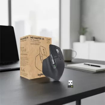 LOGITECH MX Master 3S for Business – bezdrôtová Bluetooth myš – grafitová