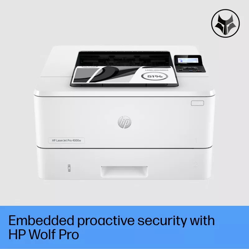 Tlačiareň HP LaserJet Pro 4002dw laserová biela