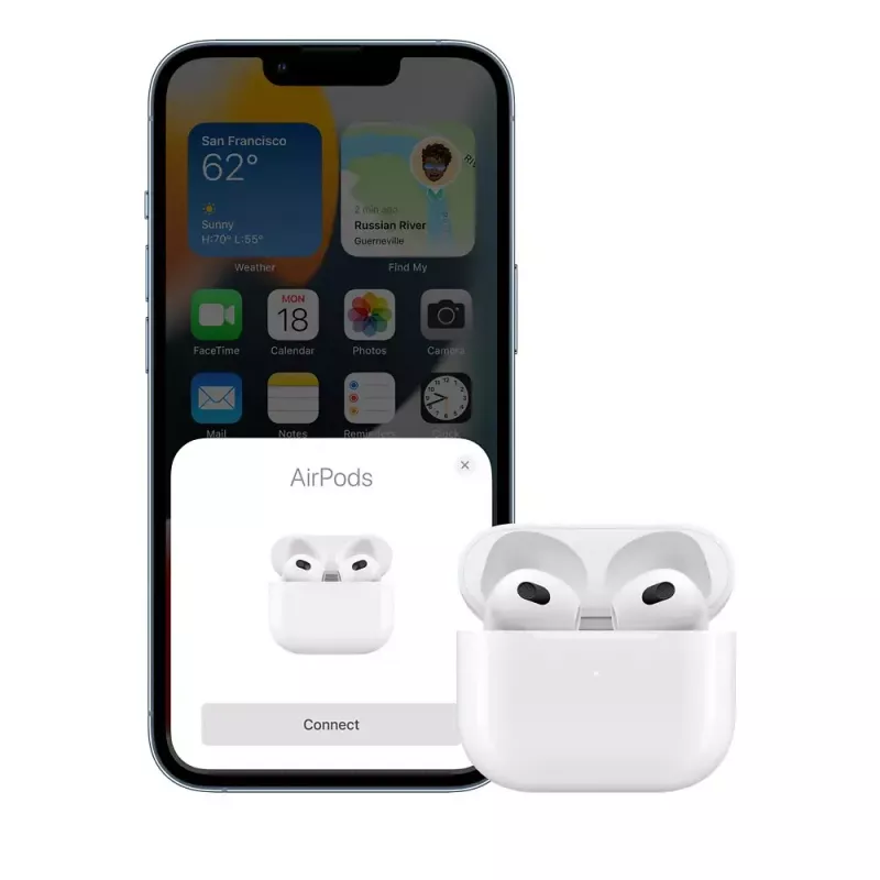 Slúchadlá Apple AirPods 3. generácia s Lightning nabíjacím puzdrom