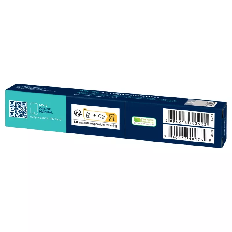 ARCTIC MX-6 ULTIMATE Performance teplovodivá pasta, teplovodivá pasta, sivá, 4 g, 1 kus, 24 mm, 120 mm