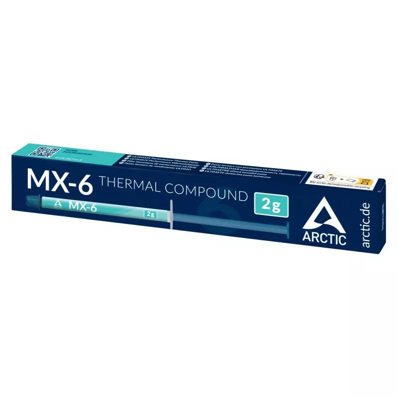 ARCTIC MX-6 ULTIMATE Performance teplovodivá pasta, teplovodivá pasta, sivá, 2 g, 1 ks, 23 mm, 152 mm