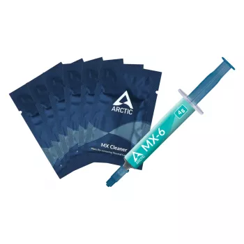 ARCTIC MX-6 ULTIMATE Performance teplovodivá pasta + MX Cleaner, teplovodivá pasta, sivá, 4 g, 1 ks, 66 mm, 120 mm