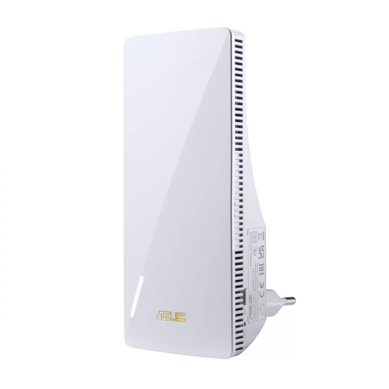 Sieťový vysielač ASUS RP-AX58 — Dualband Wi-Fi 6 (802.11ax), 2400 Mbps, 1× Gigabit LAN, 2 interné antény, biela