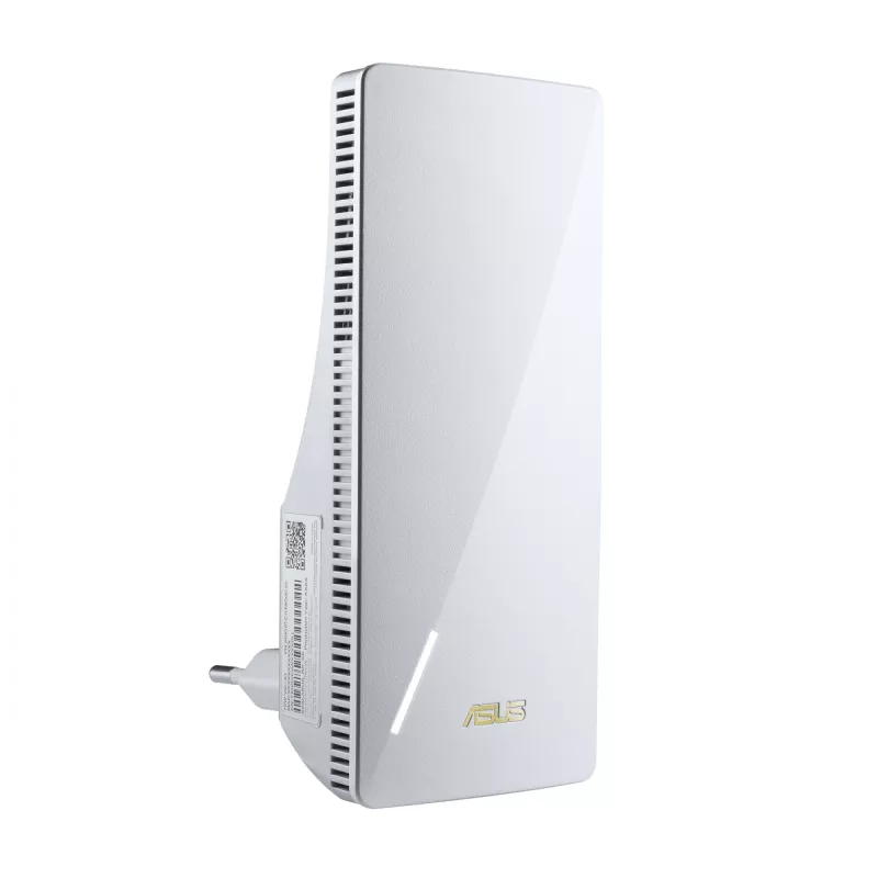 Sieťový vysielač ASUS RP-AX58 — Dualband Wi-Fi 6 (802.11ax), 2400 Mbps, 1× Gigabit LAN, 2 interné antény, biela