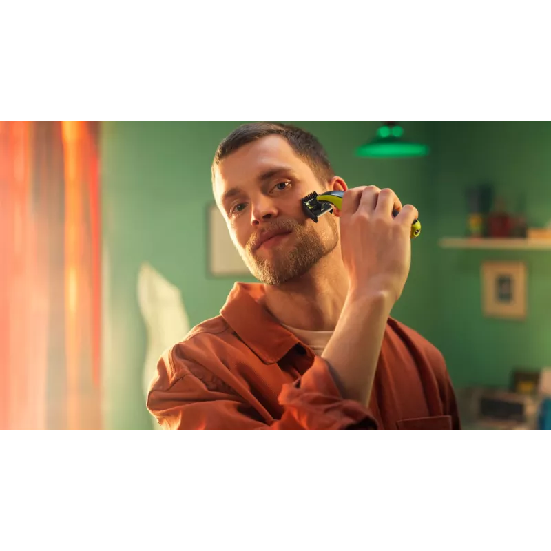 Holiaca hlava Philips Norelco OneBlade QP420/50, strieborná, 2 náhradné hlavy, kompatibilné s Philips OneBlade