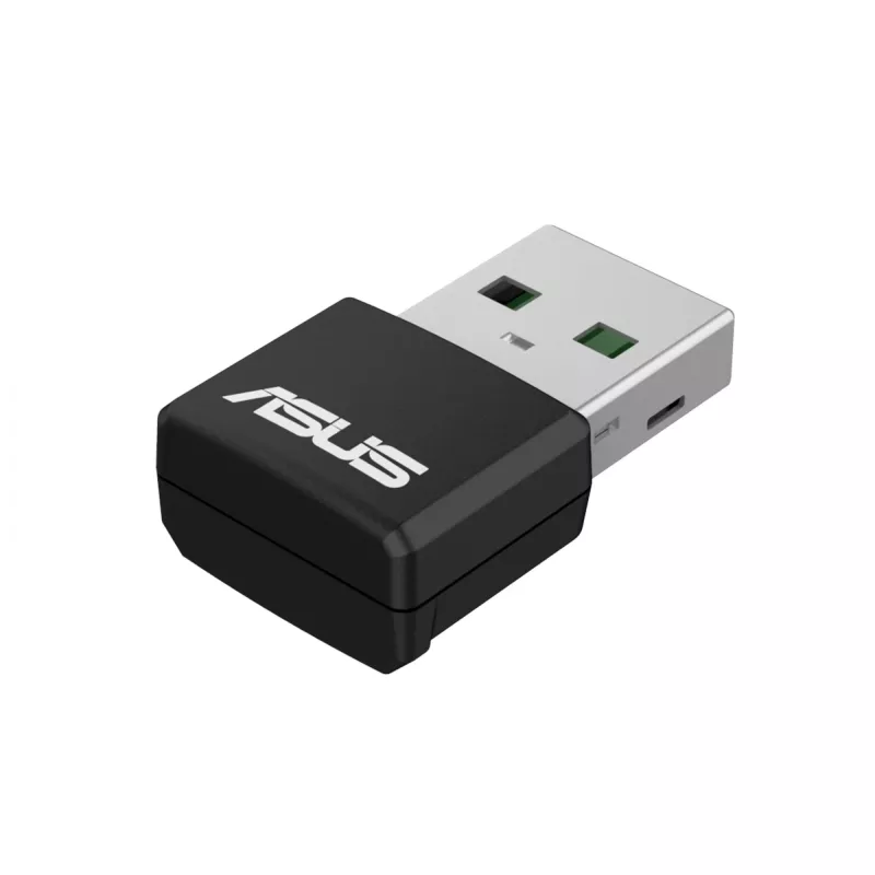 Sieťový adaptér ASUS USB-AX55 Nano AX1800 Wi-Fi 6 Dualband USB WLAN adaptér, 1800 Mbps, čierny