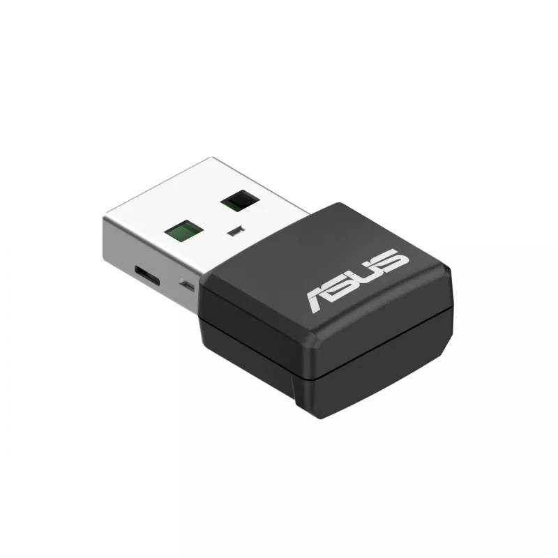 Sieťový adaptér ASUS USB-AX55 Nano AX1800 Wi-Fi 6 Dualband USB WLAN adaptér, 1800 Mbps, čierny