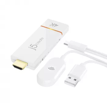 AV prijímač j5create JVAW76 4K Wireless Display Adapter dosah 15m