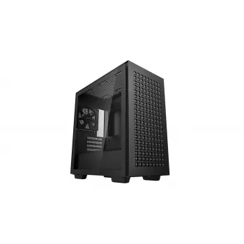 PC skriňa DeepCool CH370 Mini Tower — microATX/Mini-ITX, tvrdené sklo, podpora pre GPU do 32 cm