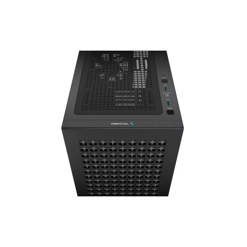 PC skriňa DeepCool CH370 Mini Tower — microATX/Mini-ITX, tvrdené sklo, podpora pre GPU do 32 cm