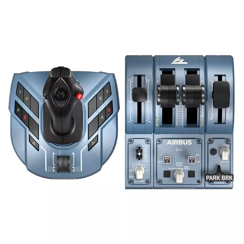 Thrustmaster TCA Captain Pack X Airbus Edition čierna, sivá USB joystick + ovládač ťahu analógový PC, Xbox