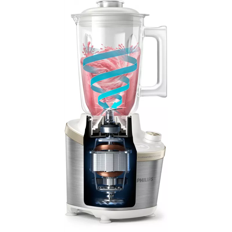 Philips 7000 série HR3760/01 mixér 2 L stolový mixér 1500 W nerez, biela