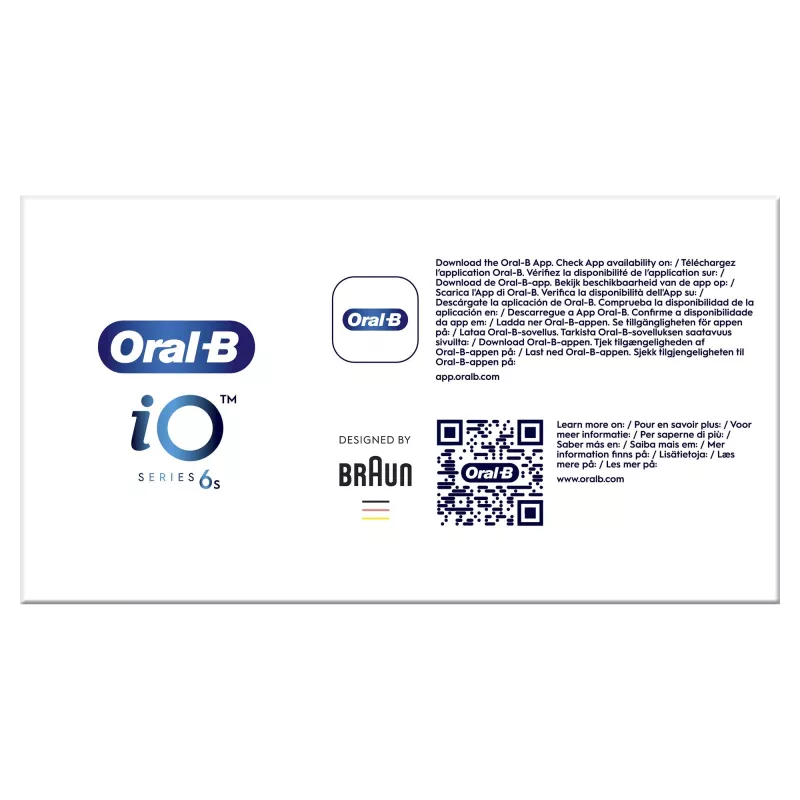 Oral-B iO 6 vibračná zubná kefka pre dospelých čierna