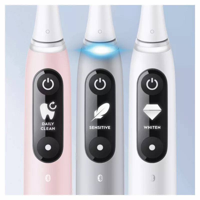 Oral-B iO 6S vibračná zubná kefka pre dospelých sivá, biela