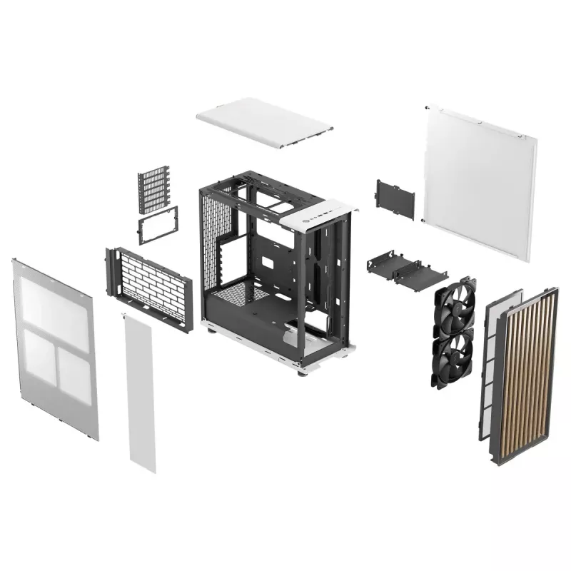 PC skriňa Fractal Design North Midi Tower biela
