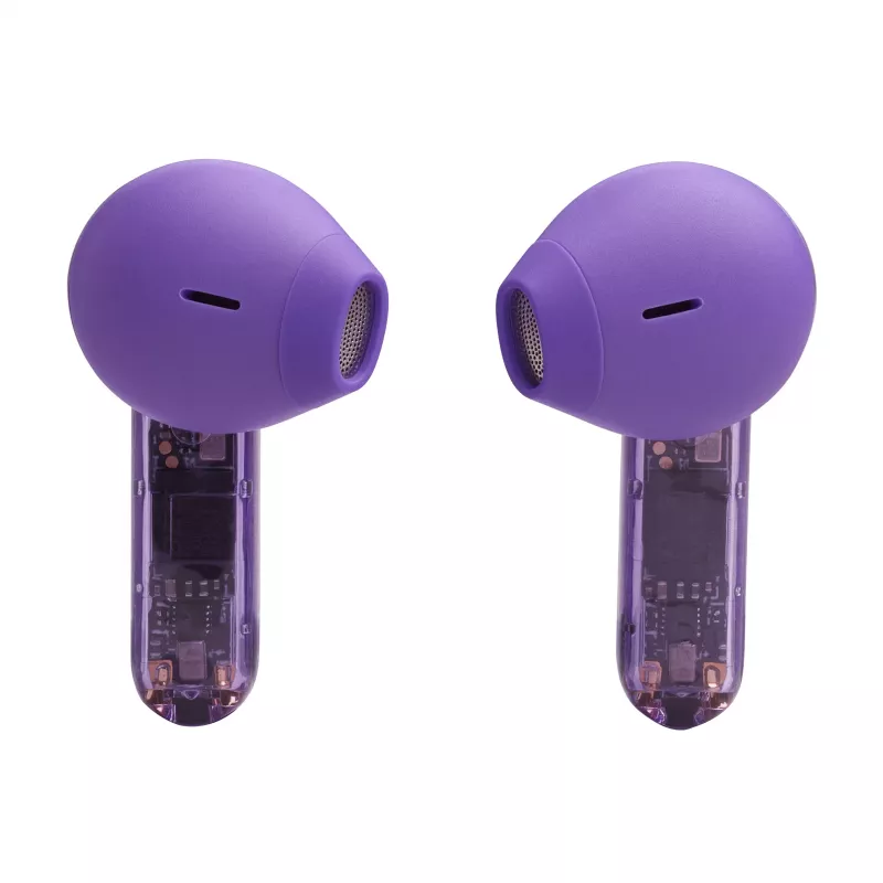 JBL Tune Flex Ghost Edition Headset True Wireless Stereo (TWS) In-Ear slúchadlá na hovory/hudbu Bluetooth fialová, priesvitná