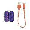 JBL Tune Flex Ghost Edition Headset True Wireless Stereo (TWS) In-Ear slúchadlá na hovory/hudbu Bluetooth fialová, priesvitná