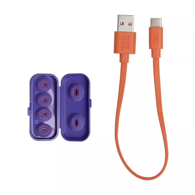 JBL Tune Flex Ghost Edition Headset True Wireless Stereo (TWS) In-Ear slúchadlá na hovory/hudbu Bluetooth fialová, priesvitná