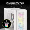 PC skriňa Corsair iCUE 5000D RGB Airflow Midi-Tower biela