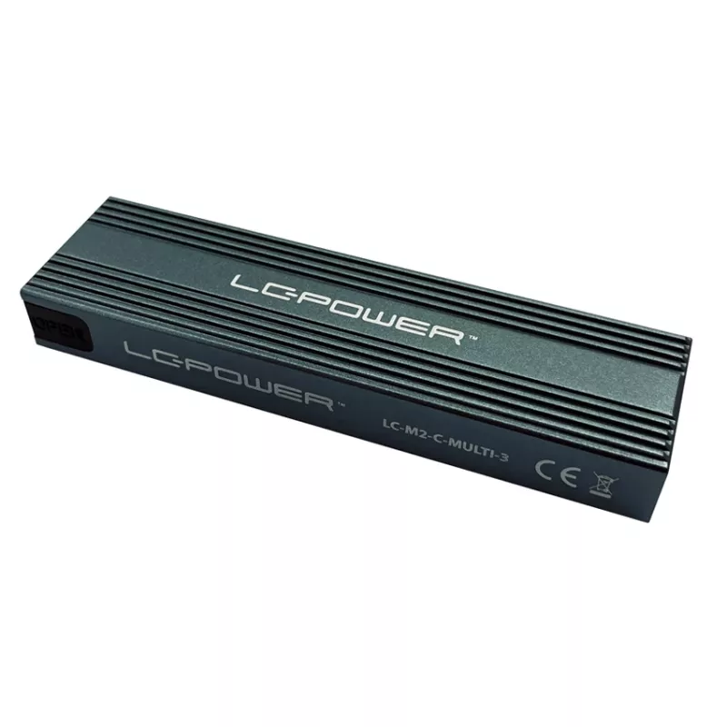 LC-POWER puzdro na SSD - M.2 LC-M2-C-MULTI-3 Lc-power USB3.2 M.2-SSD puzdro (NVMe & SATA)